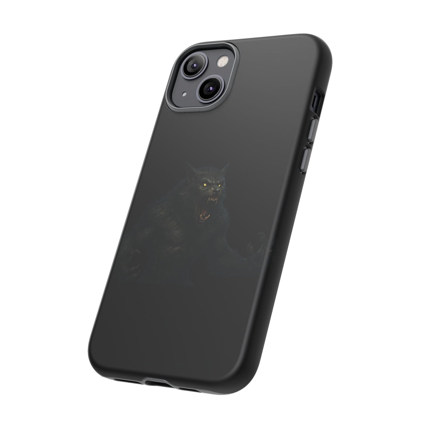 Werewolf Phone Case, Tough Cases, Black Panther Design, Gift for Animal Lovers, Phone Accessories, Fierce Phone Protection