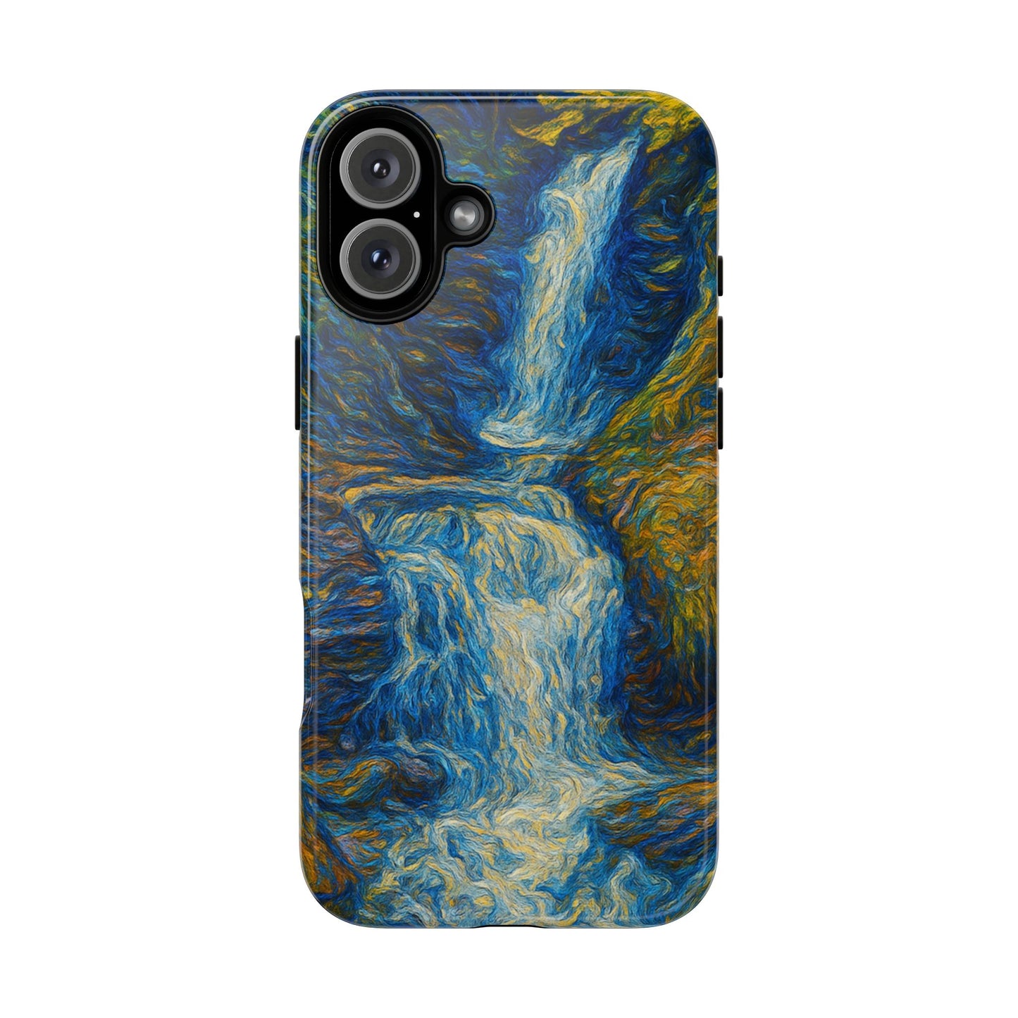 Artistic Phone Case - Waterfall Design, Unique Gift, Phone Accessory, Nature Lover, Original Artwork