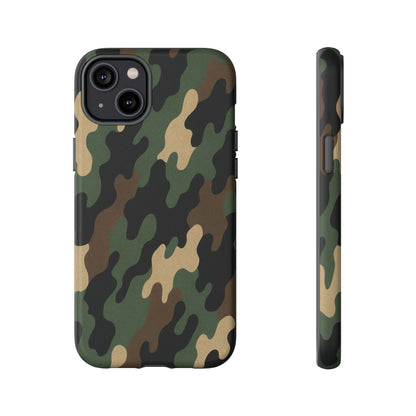 Camouflage Phone Case, Tough Cases, Military Style, Unique Phone Accessories, Gift for Him, Durable Phone Cover