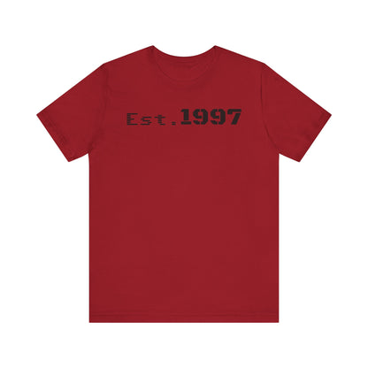 Vintage Est. 1997 Unisex Tee, Gift for Birthdays, Celebrations, Casual Wear, Retro Fashion, Cool Graphic T-Shirt