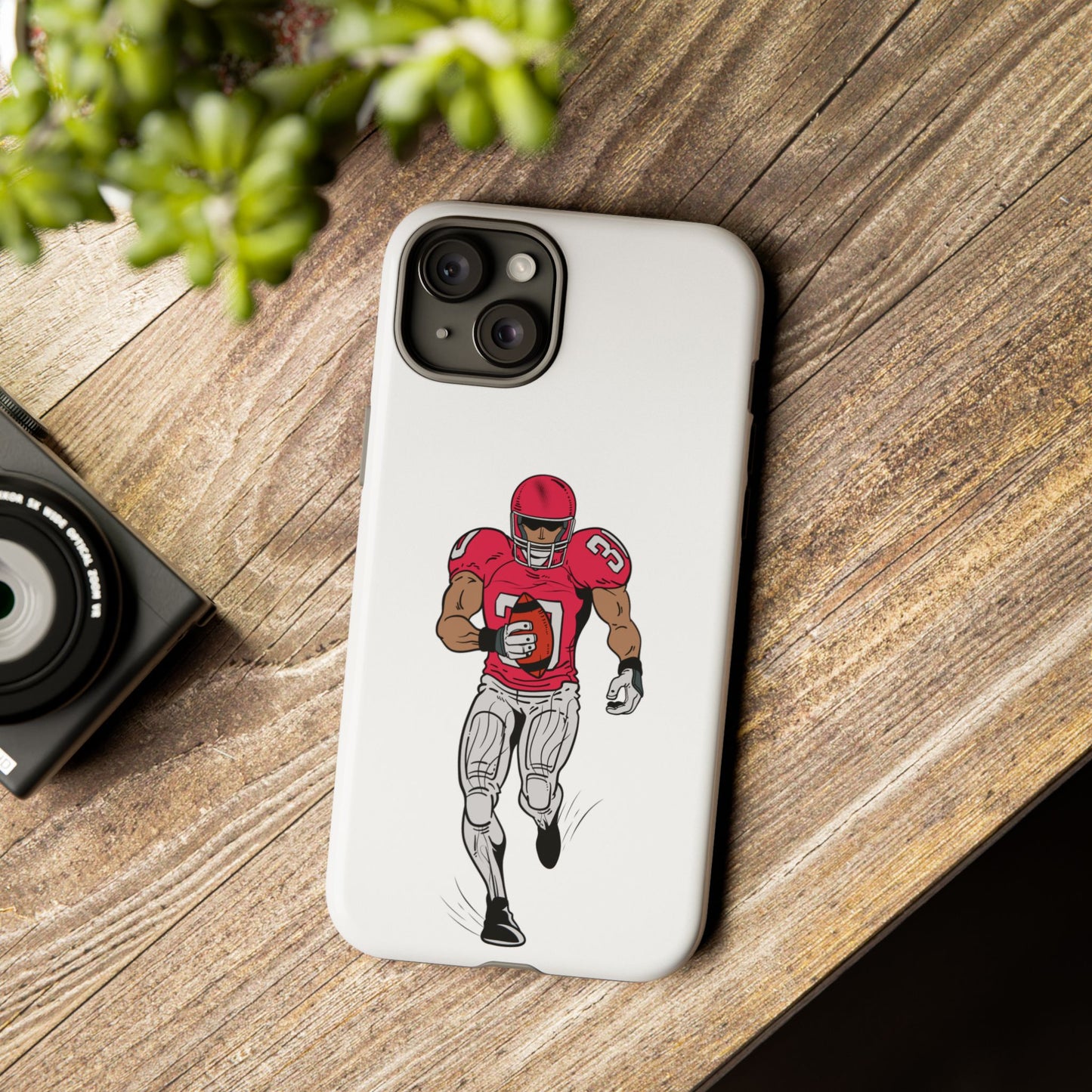 Football Player Tough Case, Sports Phone Cover, Athlete Gift, Tough Phone Case, Fall Sports, Football Lover's Accessory