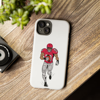 Football Player Tough Case, Sports Phone Cover, Athlete Gift, Tough Phone Case, Fall Sports, Football Lover's Accessory