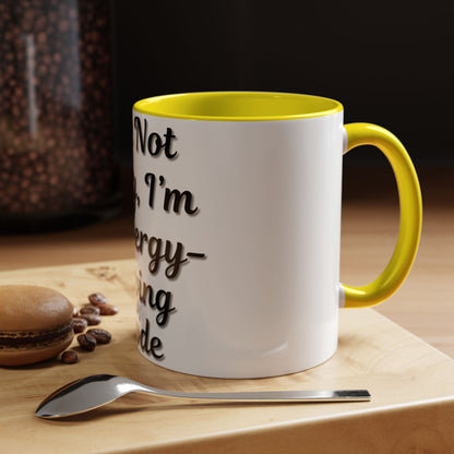 Humorous Coffee Mug - "I'm Not Lazy, I'm in Energy-Saving Mode"