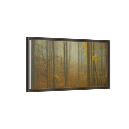 Framed Matte Canvas Art | Serenity in the Forest | Nature Wall Decor, Home Gallery, Cozy Living Room, Gift for Nature Lovers