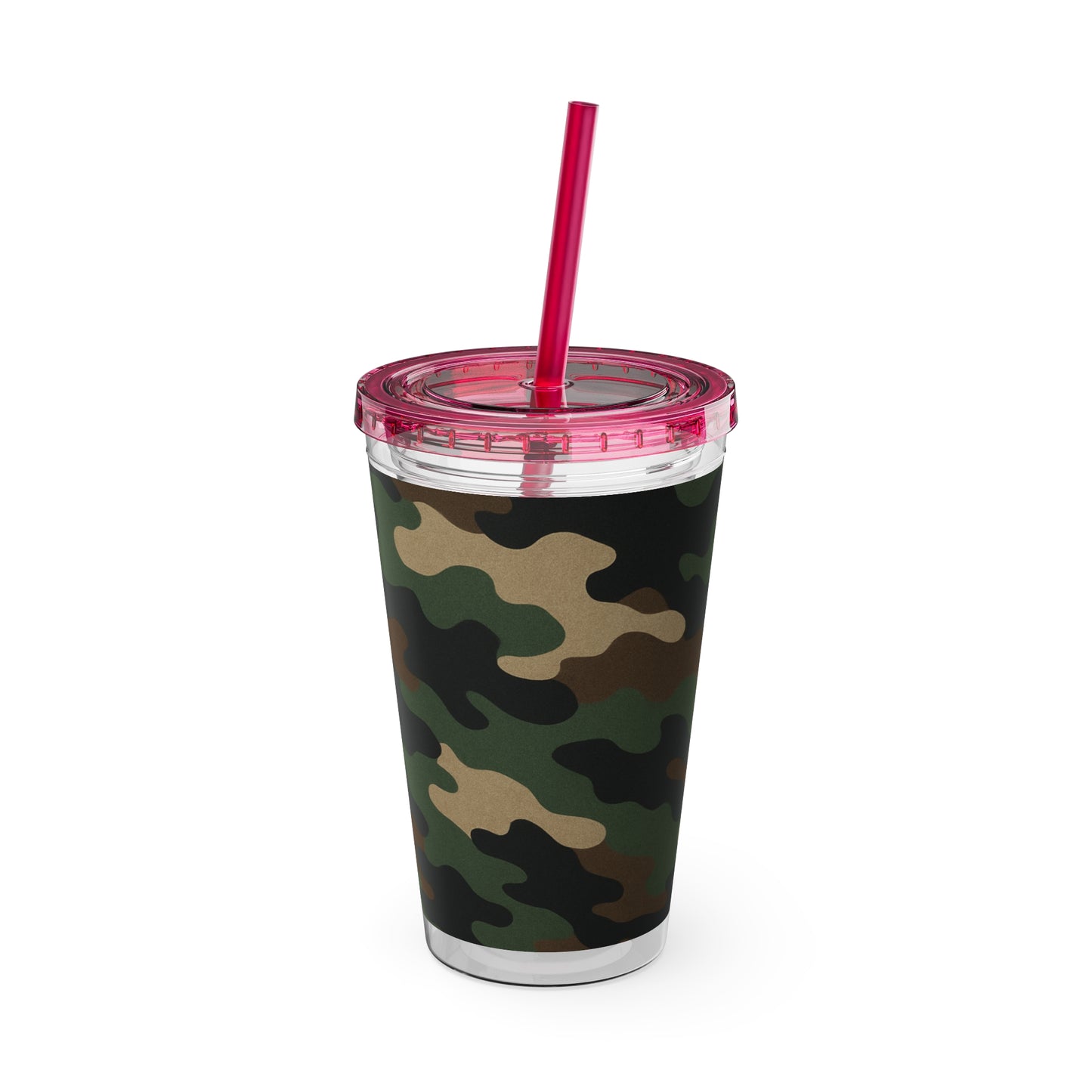 Stylish Camo Tumbler, 16oz Cup with Straw, Perfect for Outdoor Adventures, Gifts for Him, Travel Mug, Eco-friendly Drinkware, Camping