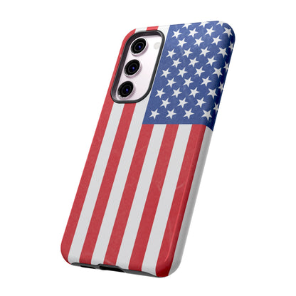 Patriotic Phone Case - Tough Cases for Veterans, USA Lovers, Independence Day, Memorial Day, Flag Design