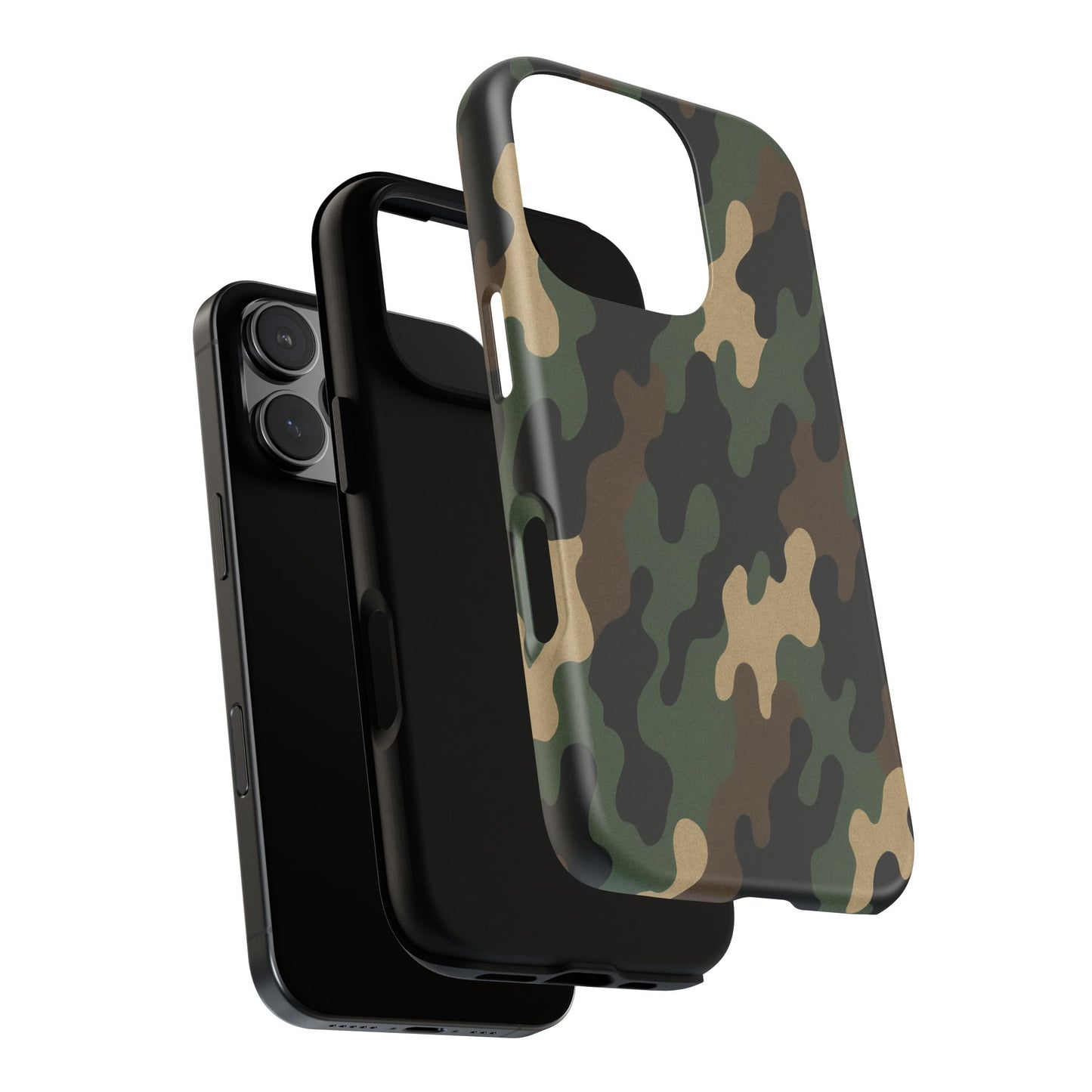Camouflage Phone Case, Tough Cases, Military Style, Unique Phone Accessories, Gift for Him, Durable Phone Cover