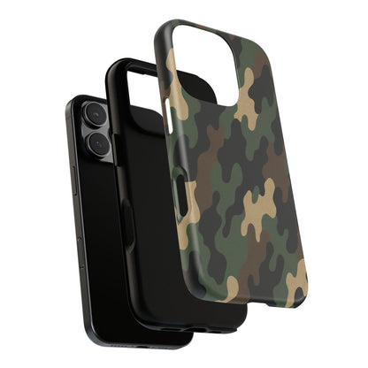 Camouflage Phone Case, Tough Cases, Military Style, Unique Phone Accessories, Gift for Him, Durable Phone Cover