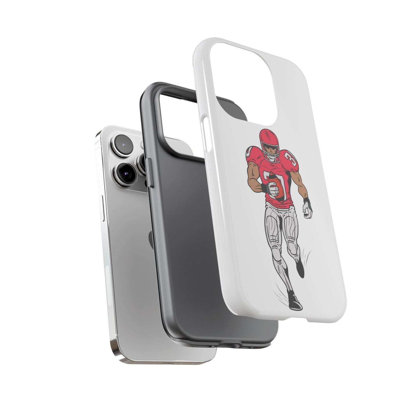 Football Player Tough Case, Sports Phone Cover, Athlete Gift, Tough Phone Case, Fall Sports, Football Lover's Accessory