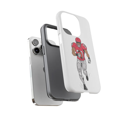 Football Player Tough Case, Sports Phone Cover, Athlete Gift, Tough Phone Case, Fall Sports, Football Lover's Accessory