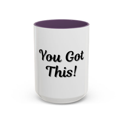 Inspirational Accent Coffee Mug - "You Got This!" - Perfect for Motivation & Gifts