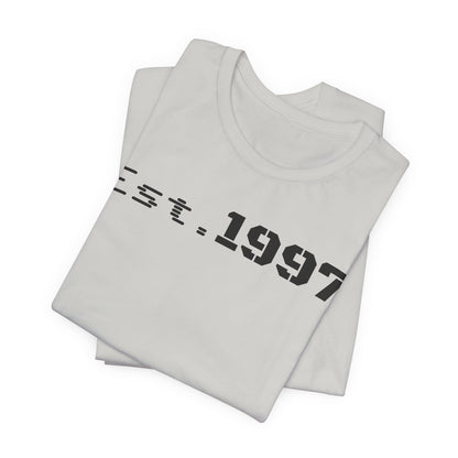 Vintage Est. 1997 Unisex Tee, Gift for Birthdays, Celebrations, Casual Wear, Retro Fashion, Cool Graphic T-Shirt