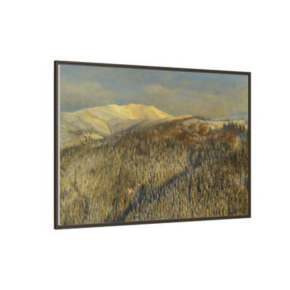 Framed Mountain Canvas Art, Perfect for Home Decor, Nature Wall Art, Gift for Nature Lovers, Cozy Atmosphere