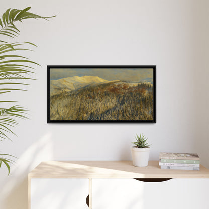 Framed Mountain Canvas Art, Perfect for Home Decor, Nature Wall Art, Gift for Nature Lovers, Cozy Atmosphere