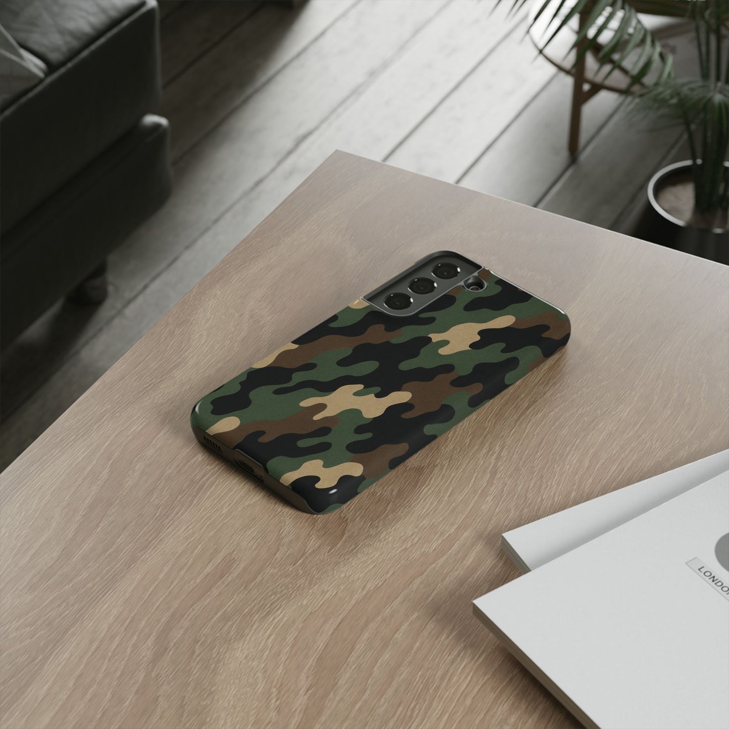 Camouflage Phone Case, Tough Cases, Military Style, Unique Phone Accessories, Gift for Him, Durable Phone Cover