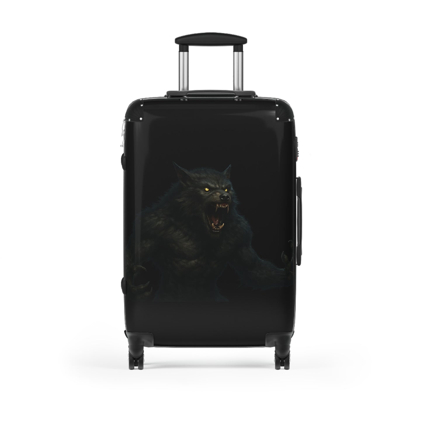 Fierce Werewolf Suitcase, Travel Luggage, Halloween Travel, Unique Carry-On, Adventure Gear, Gift for Travelers, Fantasy Travel