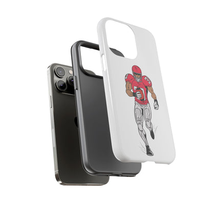 Football Player Tough Case, Sports Phone Cover, Athlete Gift, Tough Phone Case, Fall Sports, Football Lover's Accessory