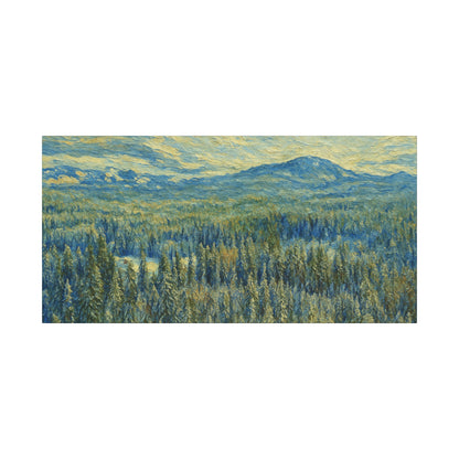 Scenic Landscape Canvas Print, Rustic Home Decor, Wall Art for Nature Lovers, Gift for Art Enthusiasts, Serene Forest Artwork