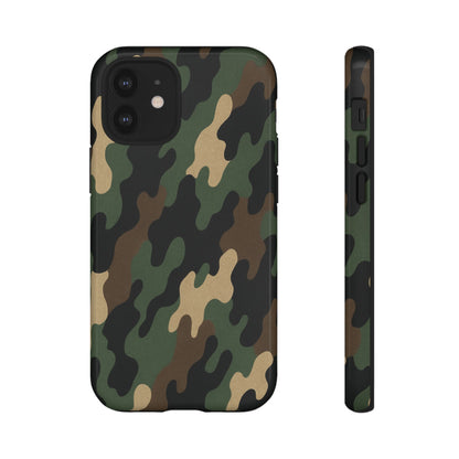 Camouflage Phone Case, Tough Cases, Military Style, Unique Phone Accessories, Gift for Him, Durable Phone Cover