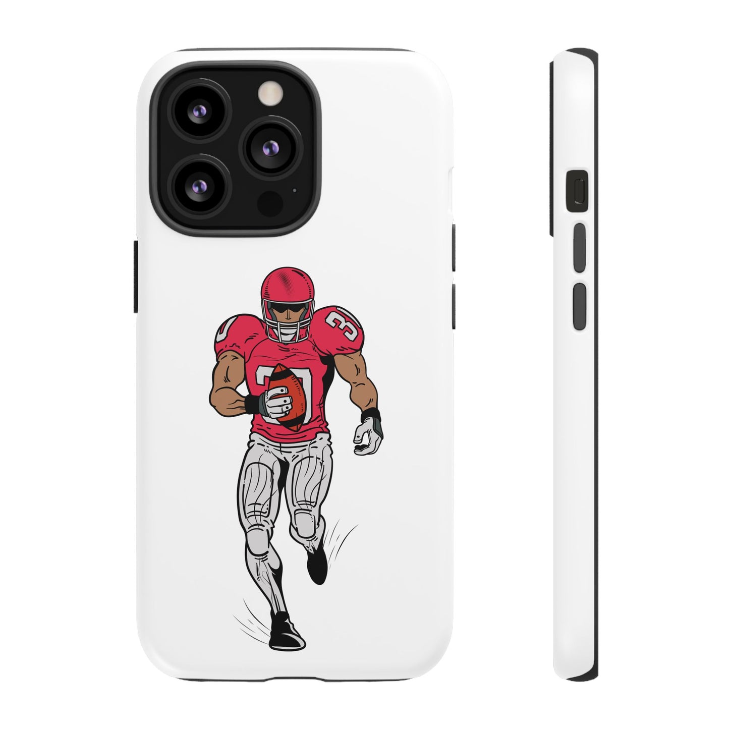 Football Player Tough Case, Sports Phone Cover, Athlete Gift, Tough Phone Case, Fall Sports, Football Lover's Accessory