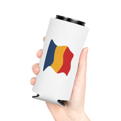 Romania Flag Can Cooler - Fun Drink Insulator, Perfect for Parties, BBQs, Sporting Events, Patriotic Celebrations, Golf Outings