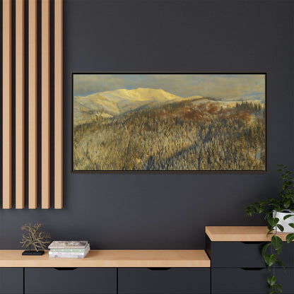 Framed Mountain Canvas Art, Perfect for Home Decor, Nature Wall Art, Gift for Nature Lovers, Cozy Atmosphere