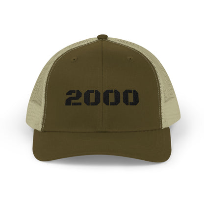2000 Vintage Snapback Trucker Cap, Retro Baseball Hat, Birthday Gift, Stylish Outdoors Hat, 90s Nostalgia Cap