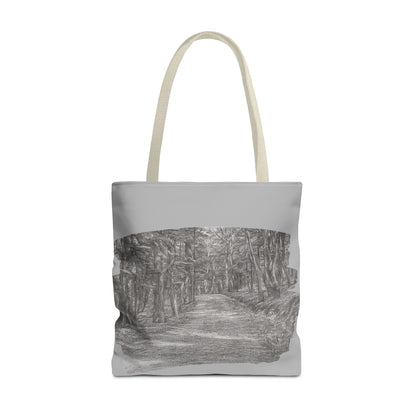 Scenic Path Tote Bag, Reversible Tote, Eco-Friendly Shopper, Outdoor Adventure Bag, Gift for Nature Lovers, Stylish Carryall