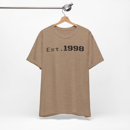 Vintage Est. 1998 Tee - Retro Unisex Shirt for Birthdays, Gifts, Everyday Wear, Casual Style, Nostalgia
