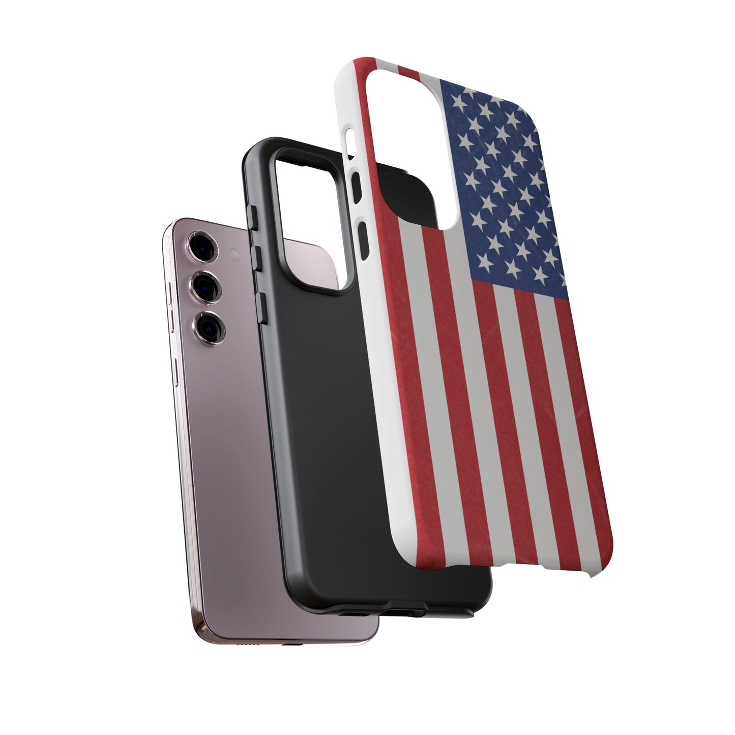 Patriotic Phone Case - Tough Cases for Veterans, USA Lovers, Independence Day, Memorial Day, Flag Design