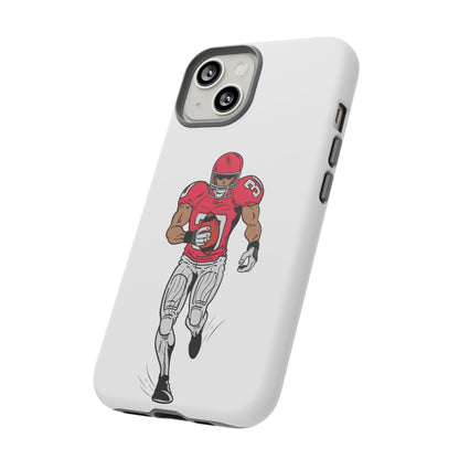 Football Player Tough Case, Sports Phone Cover, Athlete Gift, Tough Phone Case, Fall Sports, Football Lover's Accessory