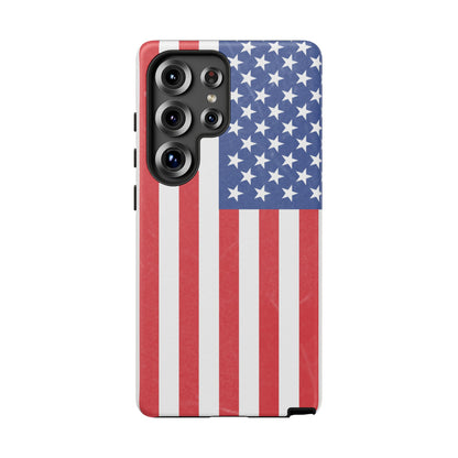 Patriotic Phone Case - Tough Cases for Veterans, USA Lovers, Independence Day, Memorial Day, Flag Design
