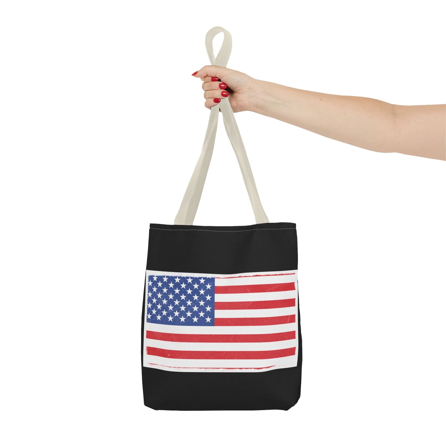 Patriotic Tote Bag, American Flag Carryall, Beach Bag, Reusable Shopping Tote, Independence Day Gift