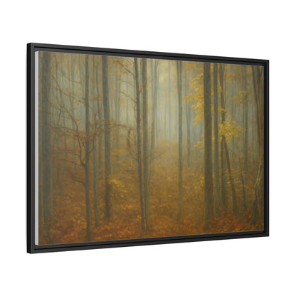 Framed Matte Canvas Art | Serenity in the Forest | Nature Wall Decor, Home Gallery, Cozy Living Room, Gift for Nature Lovers