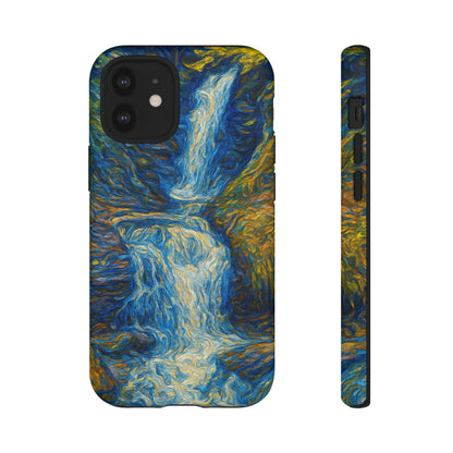 Artistic Phone Case - Waterfall Design, Unique Gift, Phone Accessory, Nature Lover, Original Artwork