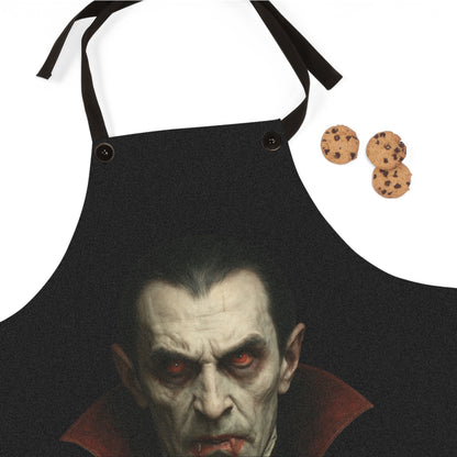 Vampire-Themed Apron, Perfect for Halloween Cooking, Baking Gift, Kitchen Decor, Party Supplies, Cosplay Accessory