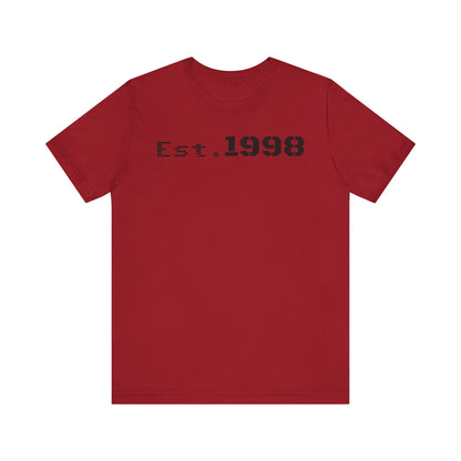 Vintage Est. 1998 Tee - Retro Unisex Shirt for Birthdays, Gifts, Everyday Wear, Casual Style, Nostalgia