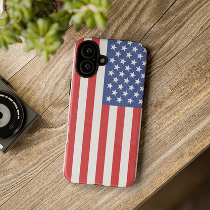 Patriotic Phone Case - Tough Cases for Veterans, USA Lovers, Independence Day, Memorial Day, Flag Design
