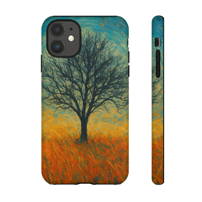Artistic Phone Case with Tree Design, Nature Lover Gift, Unique Phone Cover, Holiday Present, Eco-friendly Tech Accessories
