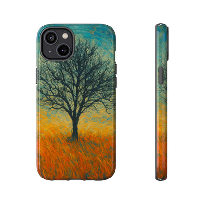 Artistic Phone Case with Tree Design, Nature Lover Gift, Unique Phone Cover, Holiday Present, Eco-friendly Tech Accessories