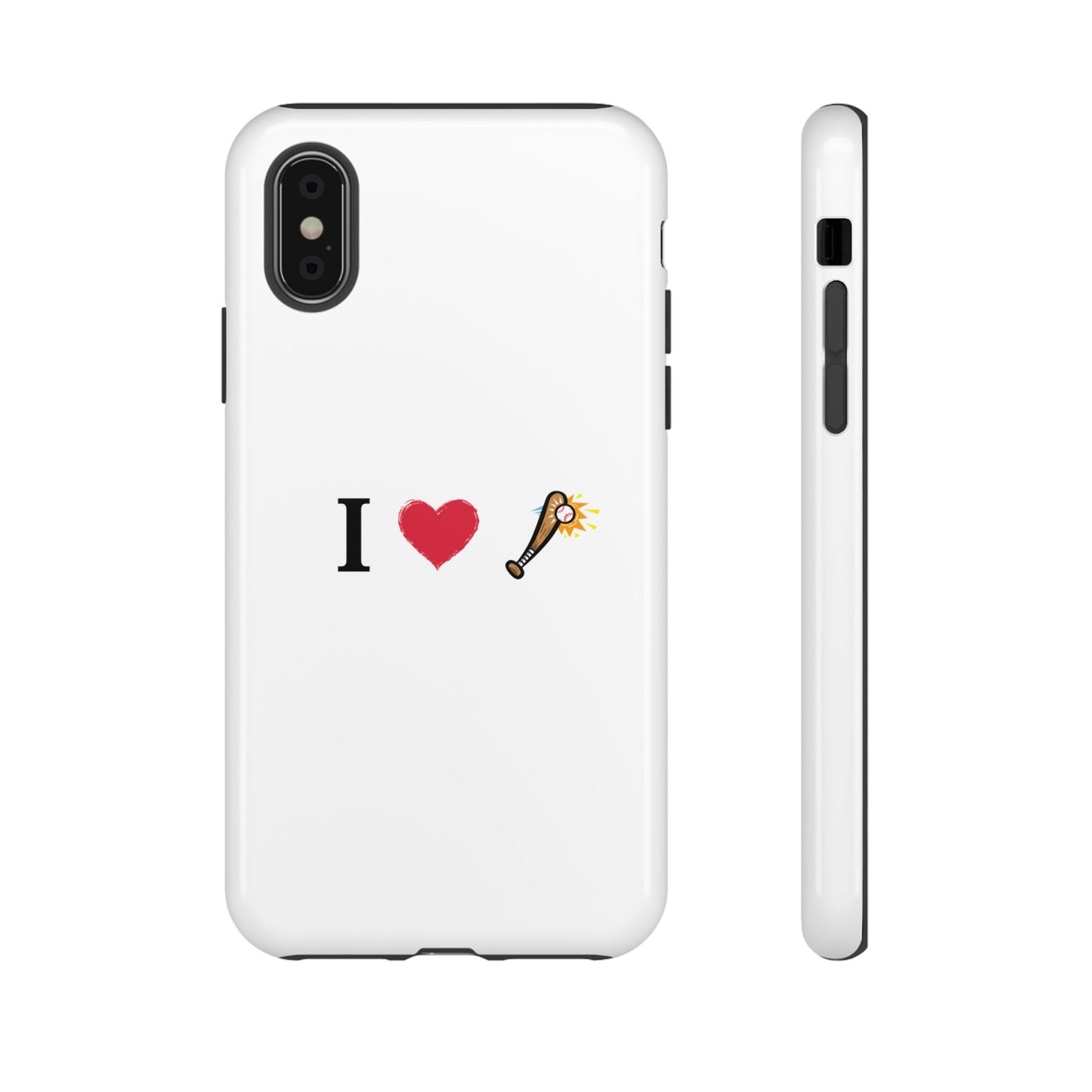 I Love Baseball Vibe Phone Case - Tough Cases for Sports Lovers, Gifts for Athletes, Fun Accessories, iPhone and Android Compatible
