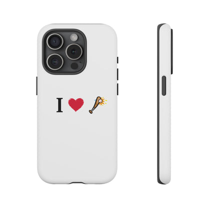 I Love Baseball Vibe Phone Case - Tough Cases for Sports Lovers, Gifts for Athletes, Fun Accessories, iPhone and Android Compatible