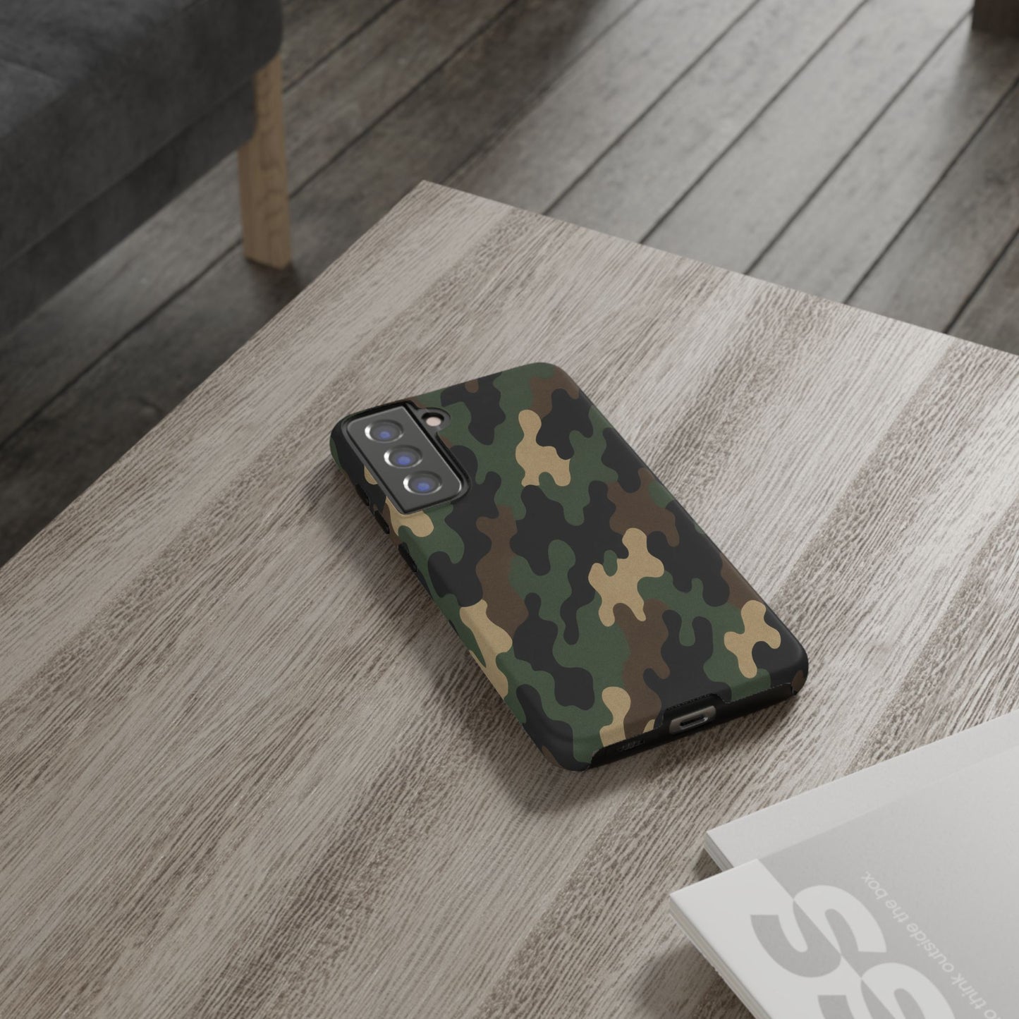 Camouflage Phone Case, Tough Cases, Military Style, Unique Phone Accessories, Gift for Him, Durable Phone Cover