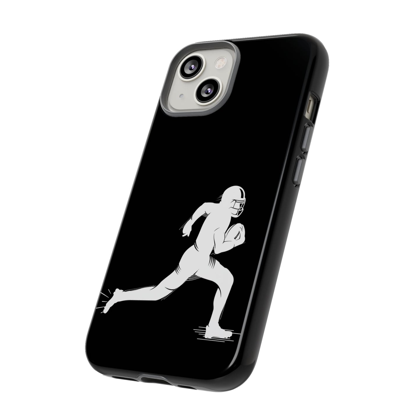 Football Player Phone Case, Tough Cases, Sports Phone Cover, Gift for Athletes, iPhone & Samsung Accessories, Running Player Design