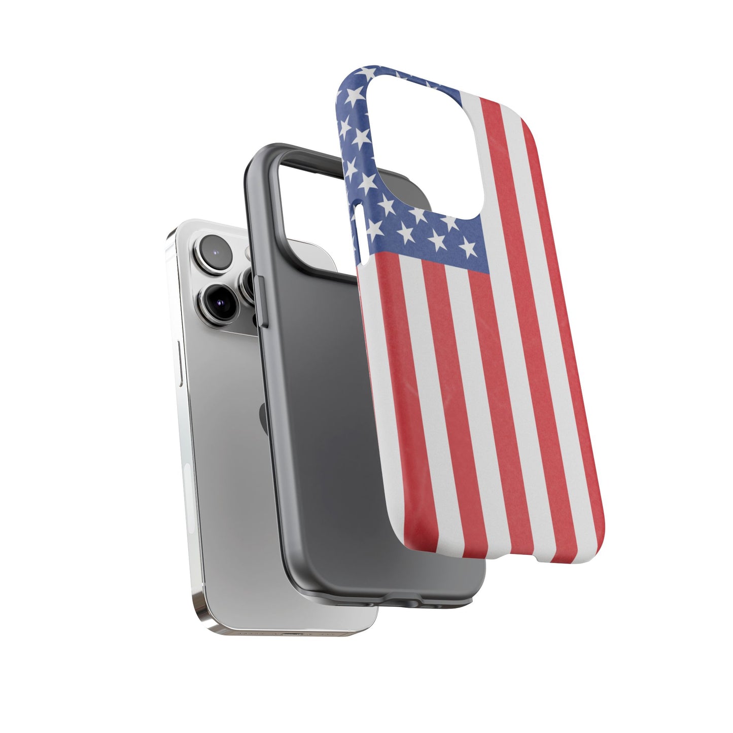American Flag Phone Case - Patriotic Cell Cover, Tough Cases, USA Pride, Independence Day Gift, Veteran's Day, Phone Protection