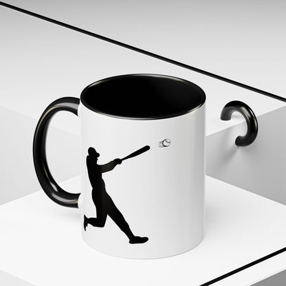 Baseball Player Accent Coffee Mug, Sports Gift, Baseball Lover Mug, Unique Coffee Cup, Personalized Sports Mug