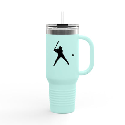 Baseball Player Insulated Travel Mug - 40oz, Sports Enthusiast Gift, Coffee Cup, Active Lifestyle, Personalized Mug, Custom Travel Tumbler