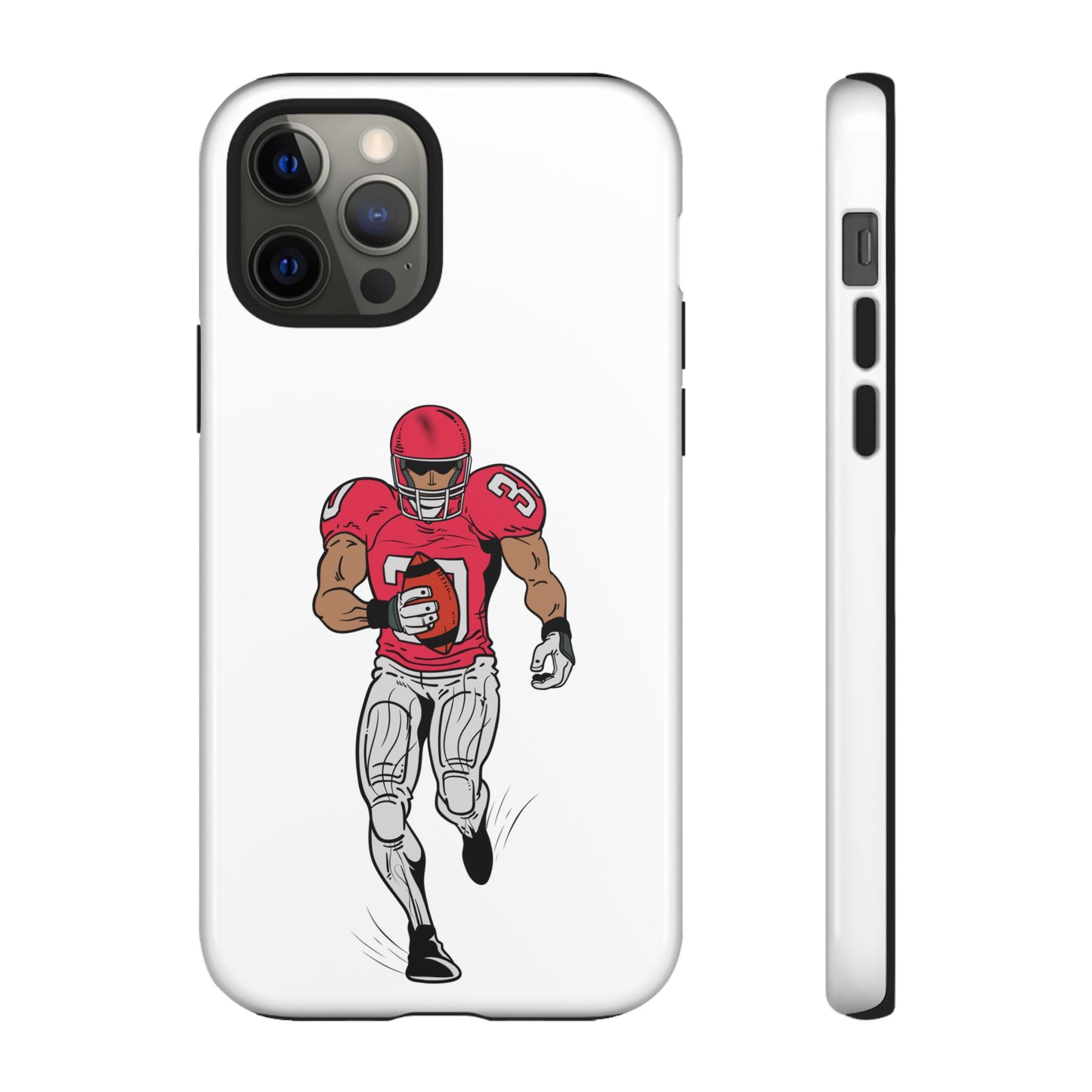 Football Player Tough Case, Sports Phone Cover, Athlete Gift, Tough Phone Case, Fall Sports, Football Lover's Accessory