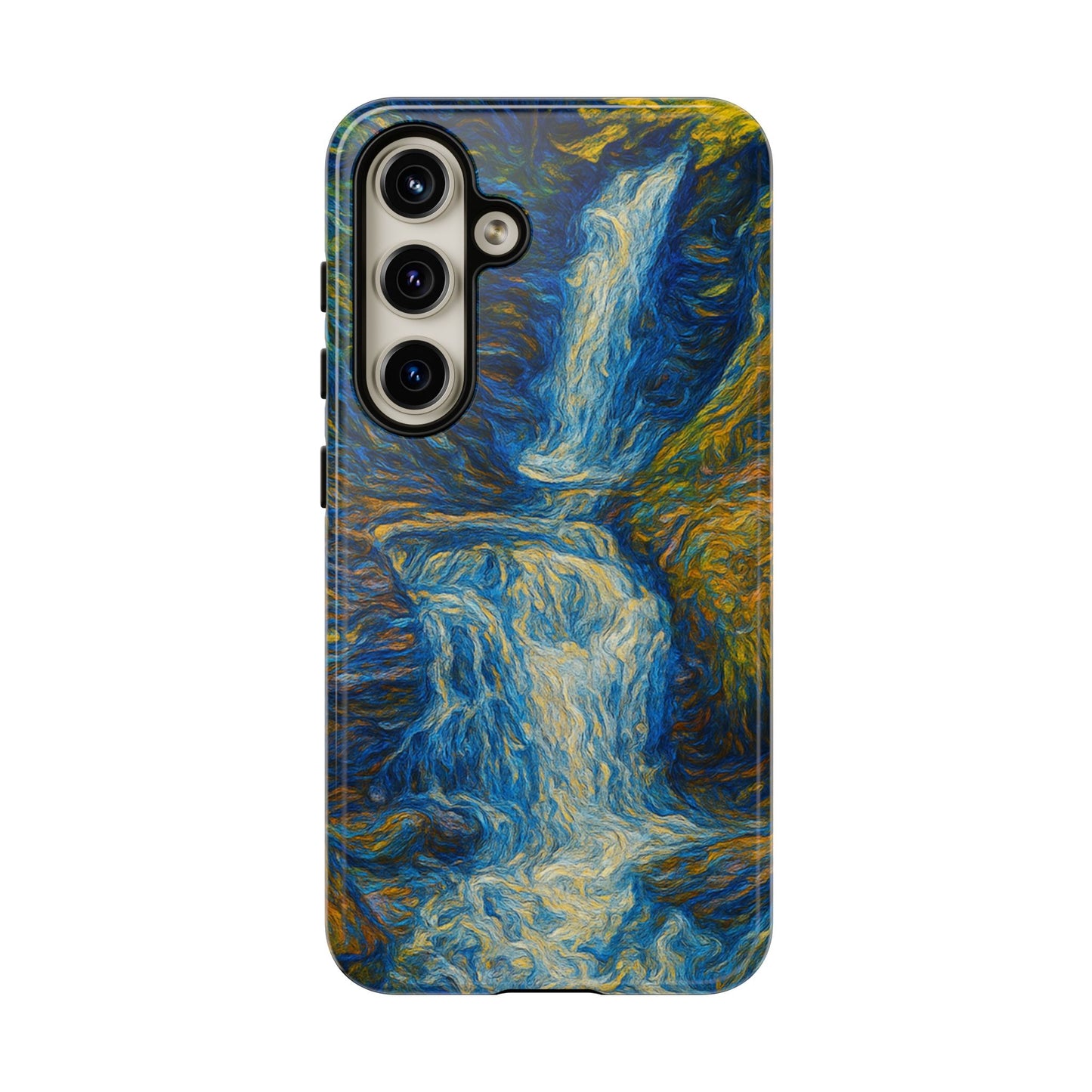 Artistic Phone Case - Waterfall Design, Unique Gift, Phone Accessory, Nature Lover, Original Artwork