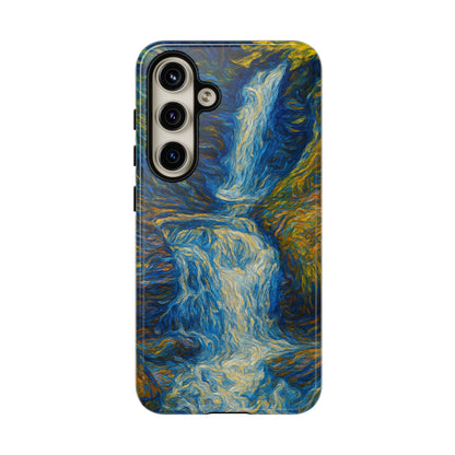 Artistic Phone Case - Waterfall Design, Unique Gift, Phone Accessory, Nature Lover, Original Artwork